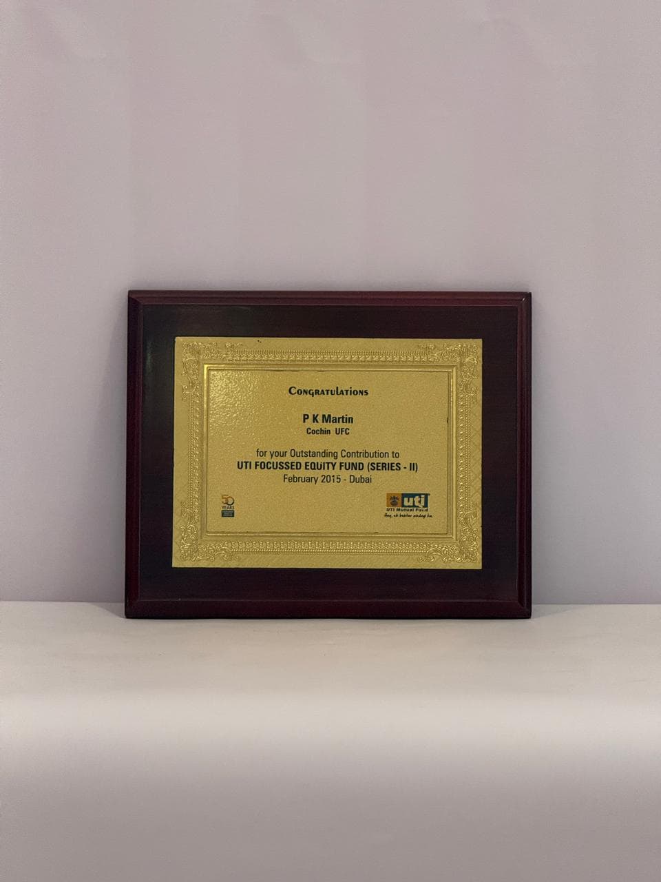 Outstanding Contribution — UTI Focussed Equity Fund (Series II)