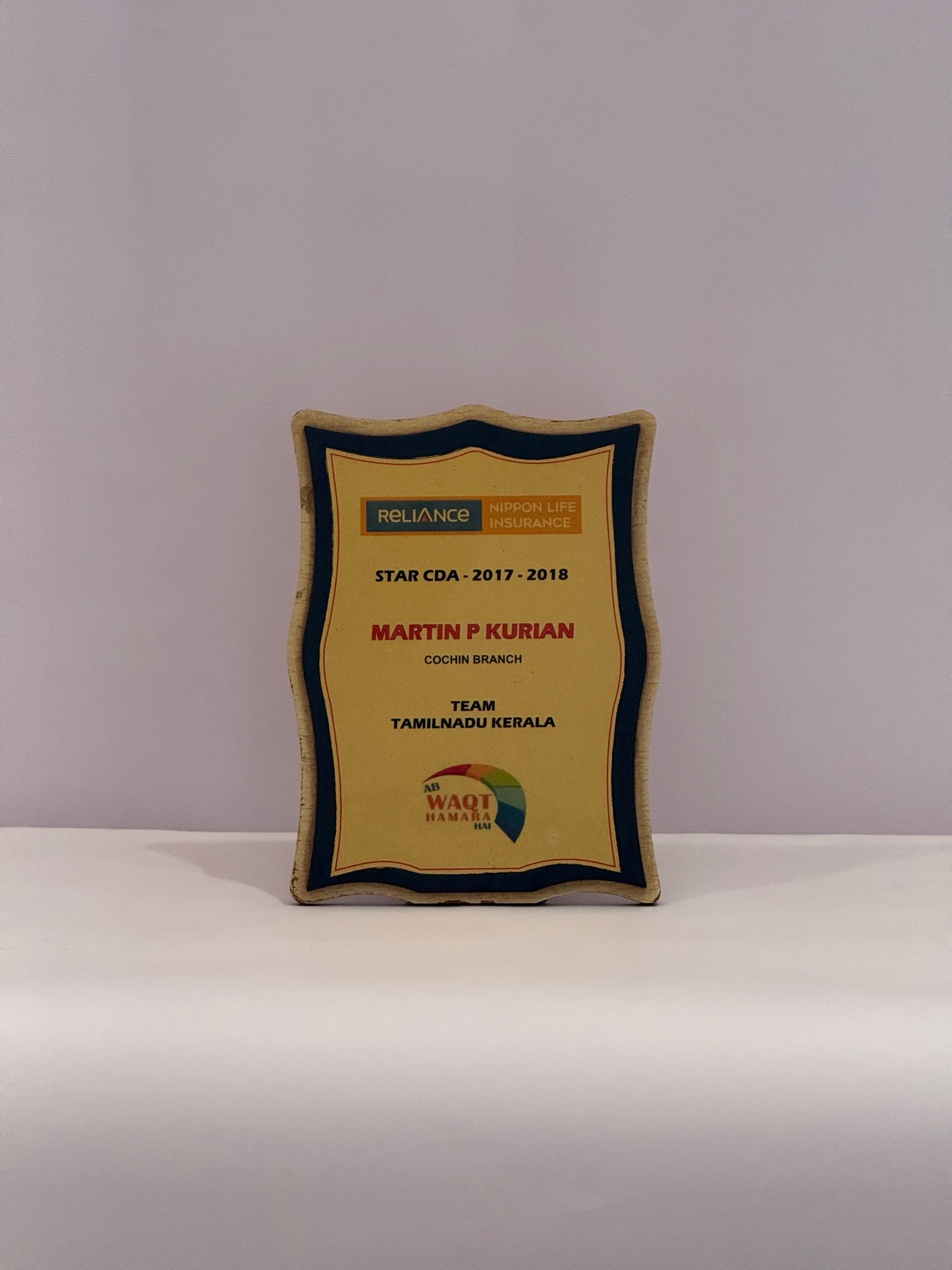 Star CDA 2017–2018 — Cochin Branch