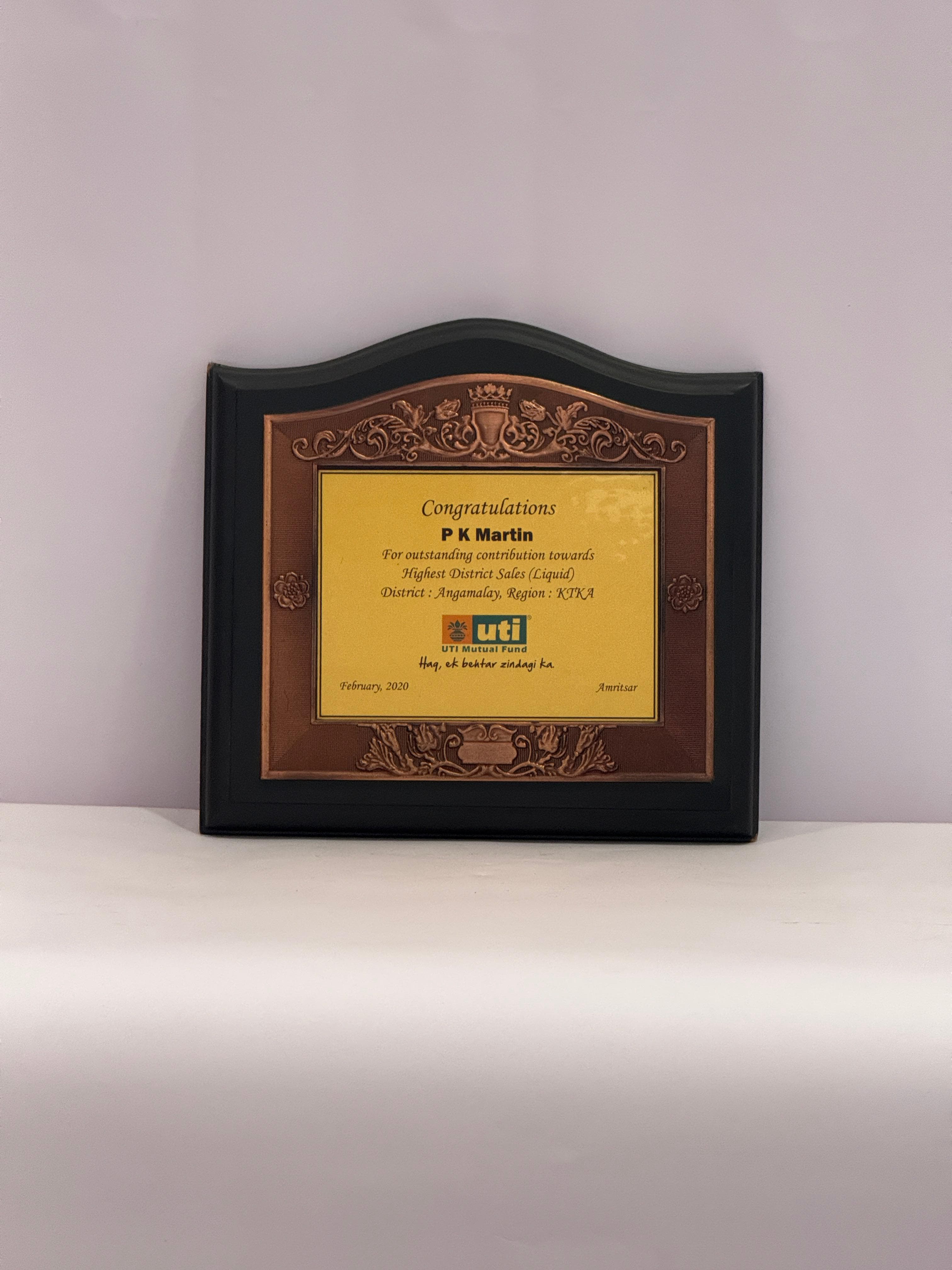 Highest District Sales — Angamaly, KT Kerala