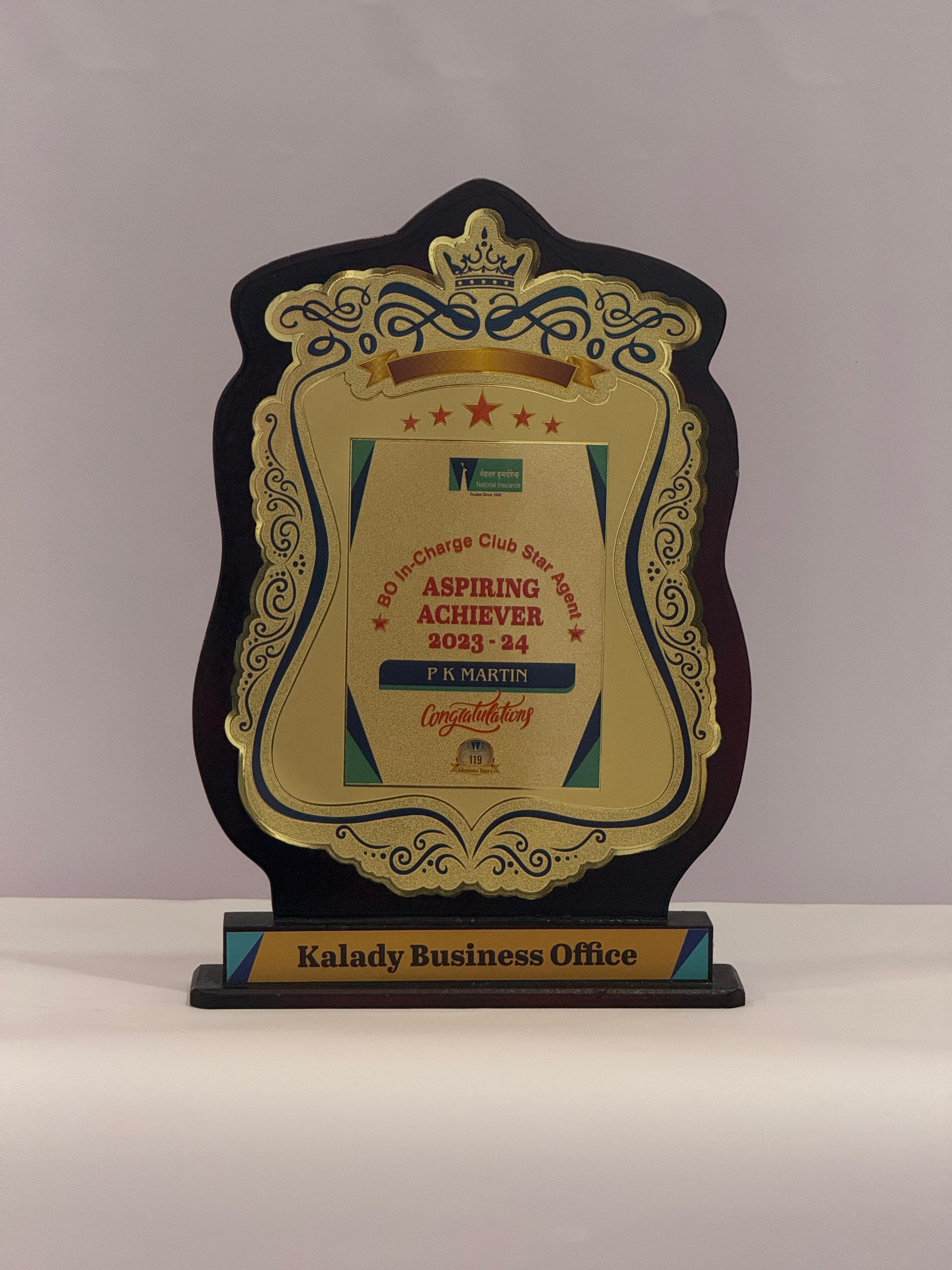 BO In-charge Club Star Agent — Aspiring Achiever 2023–24